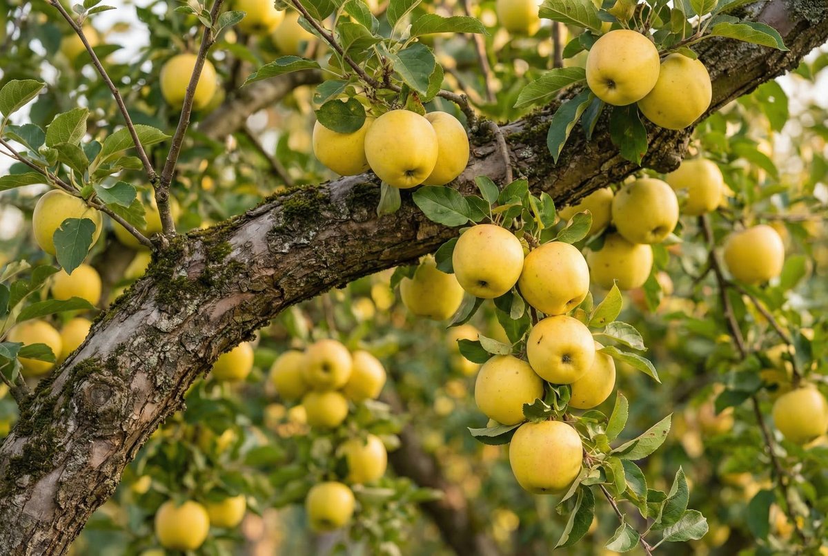 Pommes rouges mûres sur la branche